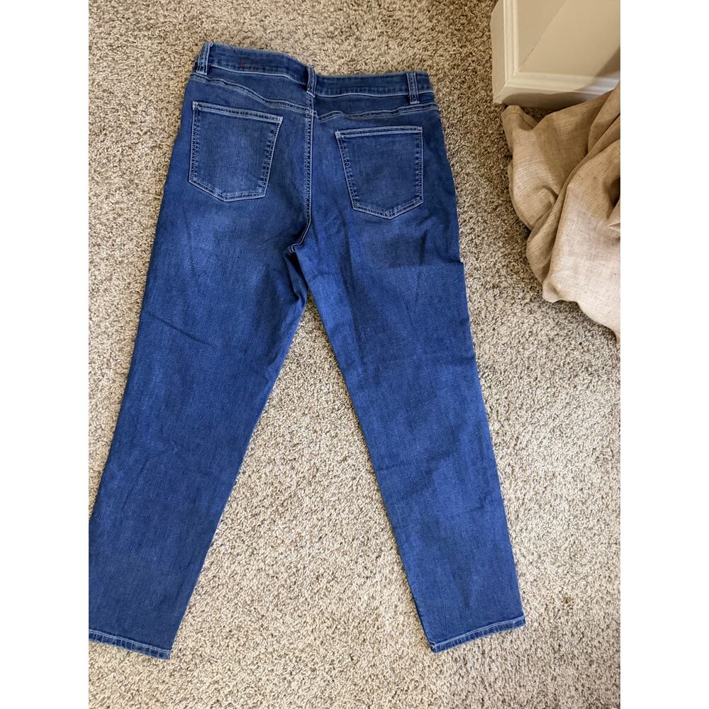 Talbots blue denim jeans strait leg 8 EUC - Picture 2 of 5